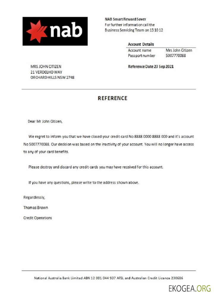 Référence USA , Nab , closure